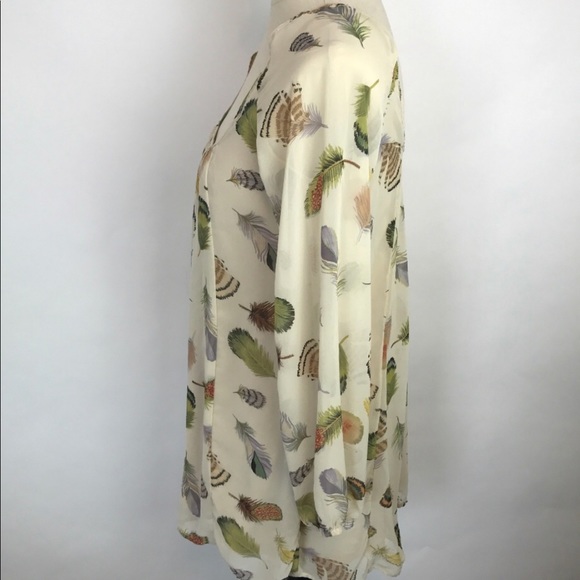 Show Me Your Mumu Tan Feather Print Dress - Picture 2 of 6